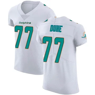 Men's Nike Miami Dolphins Adam Joseph Duhe White Vapor Untouchable Jersey - Elite