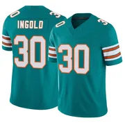 Men's Nike Miami Dolphins Alec Ingold Aqua Alternate Vapor F.U.S.E. Jersey - Limited