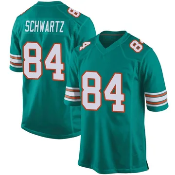 Men's Nike Miami Dolphins Anthony Schwartz Aqua Alternate Jersey - Game