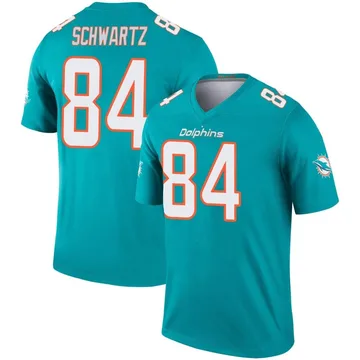 Men's Nike Miami Dolphins Anthony Schwartz Aqua Jersey - Legend