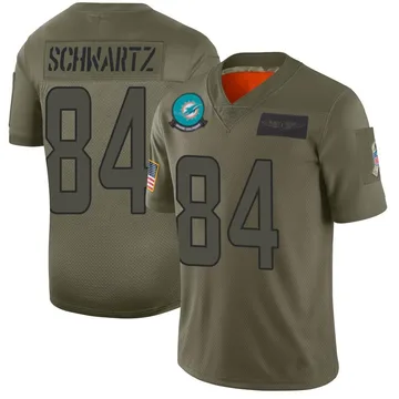 Men's Nike Miami Dolphins Anthony Schwartz Camo 2019 Salute to Service Jersey - Limited