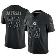 Men's Nike Miami Dolphins Austin Jackson Black Reflective Jersey - Limited