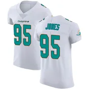 Men's Nike Miami Dolphins Benito Jones White Vapor Untouchable Jersey - Elite