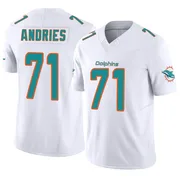 Men's Nike Miami Dolphins Blaise Andries White Vapor F.U.S.E. Jersey - Limited