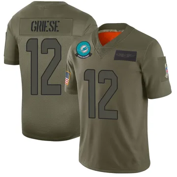 Men's Nike Miami Dolphins Bob Griese Camo 2019 Salute to Service Jersey - Limited