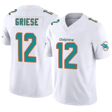 Men's Nike Miami Dolphins Bob Griese White Vapor F.U.S.E. Jersey - Limited