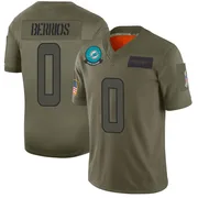 Men's Nike Miami Dolphins Braxton Berrios Camo 2019 Salute to Service Jersey - Limited