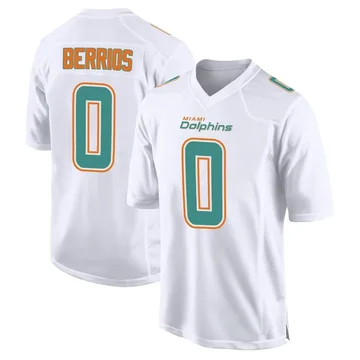 Men's Miami Dolphins Braxton Berrios White Fashion Jersey - Game