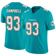 Men's Nike Miami Dolphins Calais Campbell Aqua Vapor F.U.S.E. Jersey - Limited