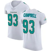 Men's Nike Miami Dolphins Calais Campbell White Vapor Untouchable Jersey - Elite