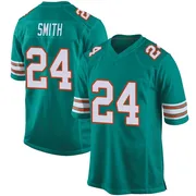 Men's Nike Miami Dolphins Cam Smith Aqua Alternate Jersey - Game