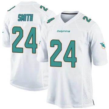 Men's Nike Miami Dolphins Cam Smith White Jersey - Game