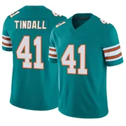 Men's Nike Miami Dolphins Channing Tindall Aqua Alternate Vapor F.U.S.E. Jersey - Limited