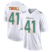 Men's Nike Miami Dolphins Channing Tindall White Fashion Jersey - Game