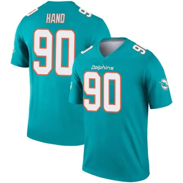 Men's Nike Miami Dolphins Da'Shawn Hand Aqua Jersey - Legend