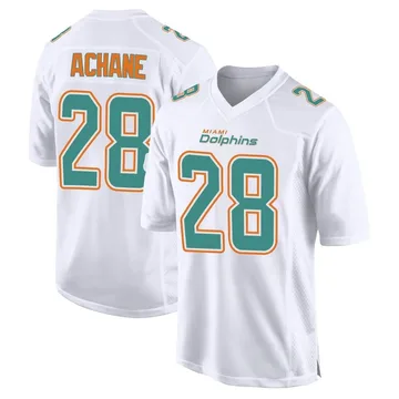 Men's Miami Dolphins De'Von Achane White Fashion Jersey - Game