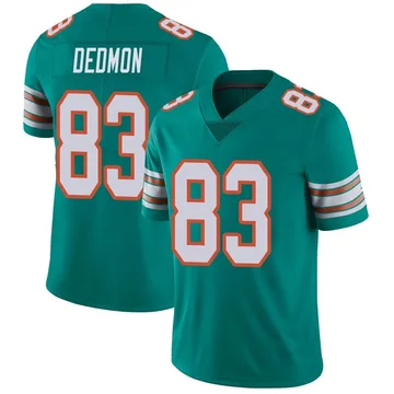 Men's Nike Miami Dolphins DeVonte Dedmon Aqua Alternate Vapor Untouchable Jersey - Limited