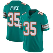 Men's Nike Miami Dolphins Deneric Prince Aqua Alternate Vapor Untouchable Jersey - Limited