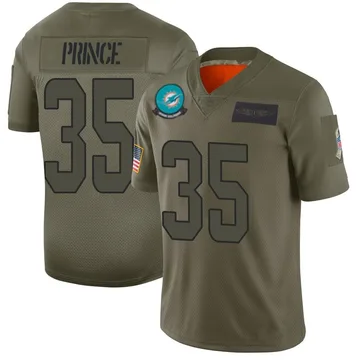 Men's Nike Miami Dolphins Deneric Prince Camo 2019 Salute to Service Jersey - Limited