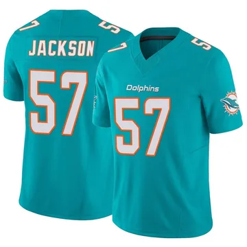 Men's Nike Miami Dolphins Dequan Jackson Aqua Vapor F.U.S.E. Jersey - Limited