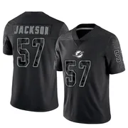 Men's Nike Miami Dolphins Dequan Jackson Black Reflective Jersey - Limited