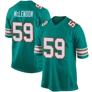 Men's Nike Miami Dolphins Derrick McLendon Aqua Alternate Jersey - Game