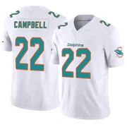 Men's Nike Miami Dolphins Elijah Campbell White Vapor F.U.S.E. Jersey - Limited