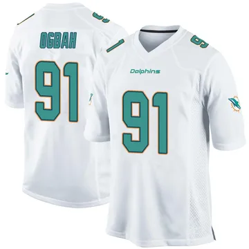 Men's Nike Miami Dolphins Emmanuel Ogbah White Jersey - Game