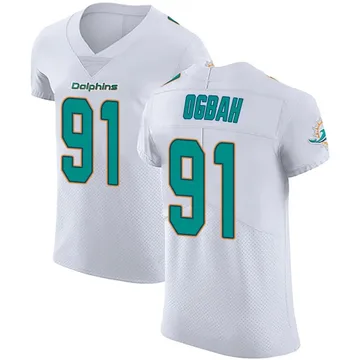 Men's Nike Miami Dolphins Emmanuel Ogbah White Vapor Untouchable Jersey - Elite