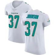 Men's Nike Miami Dolphins Isaiah Johnson White Vapor Untouchable Jersey - Elite