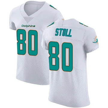 Men's Nike Miami Dolphins Jack Stoll White Vapor Untouchable Jersey - Elite