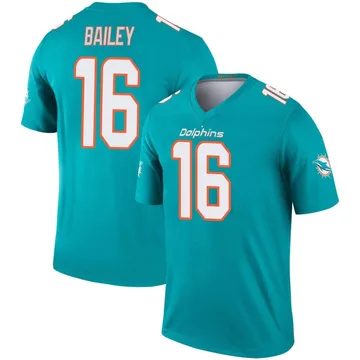 Men's Nike Miami Dolphins Jake Bailey Aqua Jersey - Legend