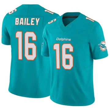 Men's Nike Miami Dolphins Jake Bailey Aqua Vapor F.U.S.E. Jersey - Limited