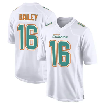 Men's Miami Dolphins Jake Bailey White Fashion Jersey - Game