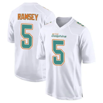 Men's Miami Dolphins Jalen Ramsey White Fashion Jersey - Game