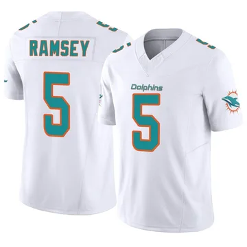 Men's Nike Miami Dolphins Jalen Ramsey White Vapor F.U.S.E. Jersey - Limited