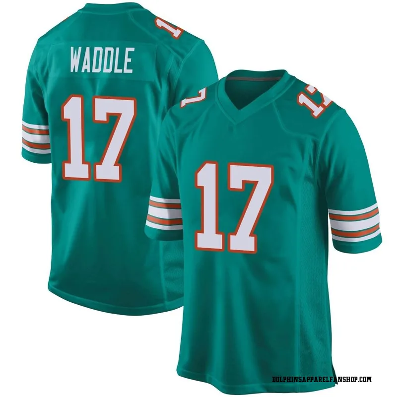 Men's Nike Jaylen Waddle Black Miami Dolphins RFLCTV Limited Jersey