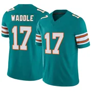 Men's Nike Miami Dolphins Jaylen Waddle Aqua Alternate Vapor F.U.S.E. Jersey - Limited