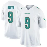 Men's Nike Miami Dolphins Jonnu Smith White Jersey - Game