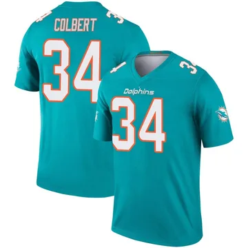 Men's Nike Miami Dolphins Jordan Colbert Aqua Jersey - Legend