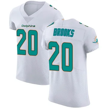 Men's Nike Miami Dolphins Jordyn Brooks White Vapor Untouchable Jersey - Elite