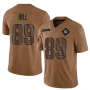 Men's Nike Miami Dolphins Julian Hill Brown 2023 Salute To Service Jersey - Limited