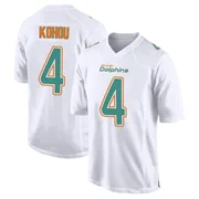 Men's Nike Miami Dolphins Kader Kohou White Fashion Jersey - Game