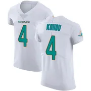 Men's Nike Miami Dolphins Kader Kohou White Vapor Untouchable Jersey - Elite