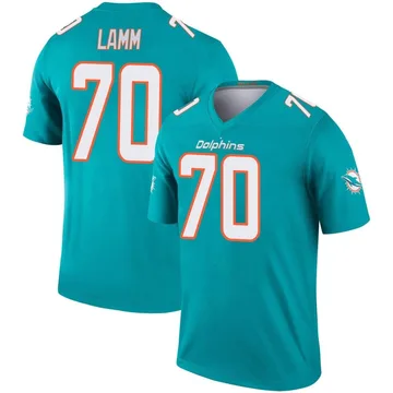 Men's Nike Miami Dolphins Kendall Lamm Aqua Jersey - Legend