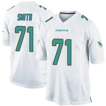 Men's Nike Miami Dolphins Kion Smith White Jersey - Game