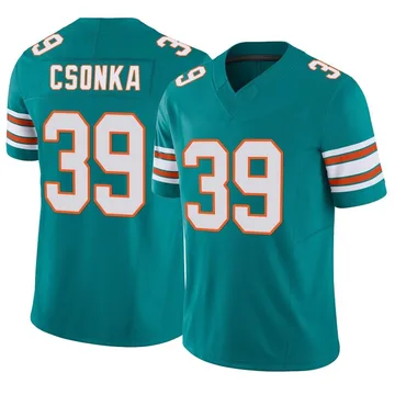 Men's Miami Dolphins Larry Csonka Aqua Alternate Vapor F.U.S.E. Jersey - Limited