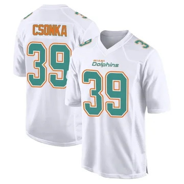 Men's Nike Miami Dolphins Larry Csonka White Fashion Jersey - Game