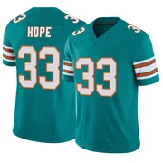 Men's Nike Miami Dolphins Larry Hope Aqua Alternate Vapor F.U.S.E. Jersey - Limited