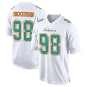 Men's Nike Miami Dolphins Matt Dickerson White Fashion Jersey - Game